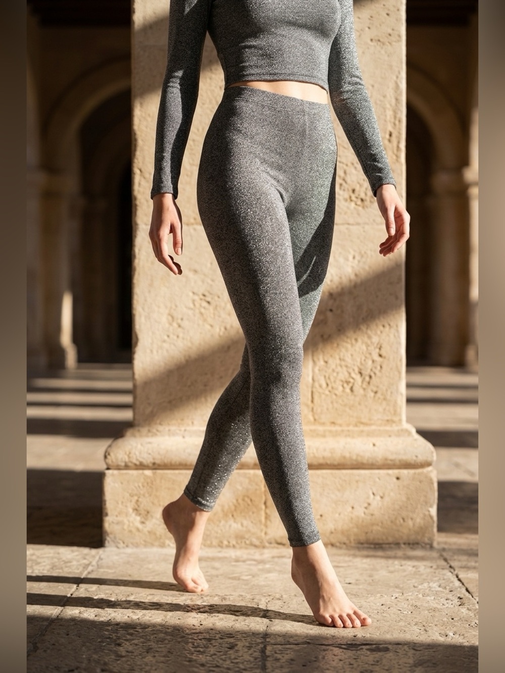Rebel Sugar Women's Gray Leggings - Size Medium